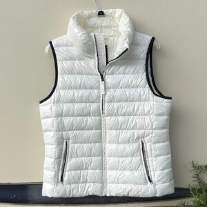 GAP Women's Quilted White Vest